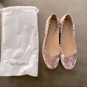 Chloe velvet ballet flats, sz. 39